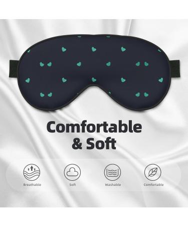 Lovely Blue Eye Mask - Soft Adjustable Comfortable Sleeping Mask for Men & Women - Buy Online on GoSupps.com