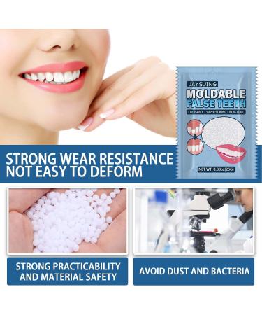 Shangjia Fake Teeth for Missing Teeth | Provisional Dentures & Vampire Prostheses - Instant Solution for Temporary Tooth Replacement - Buy Online on GoSupps.com