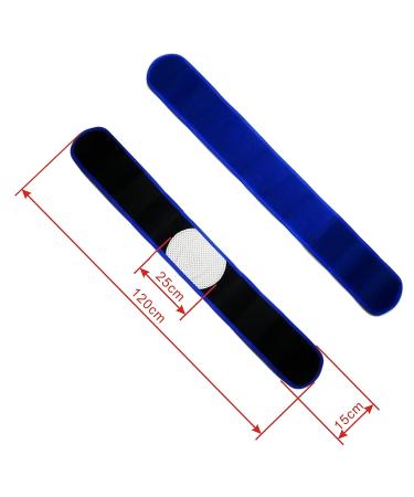 Self-Heating Breathable Magnetic Therapy Waist Belt for Lumbar Support - Fitness Belt for Men & Women (Blue - Buy Online on GoSupps.com