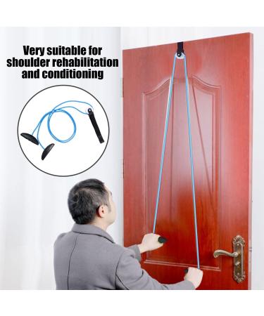 1 x Pulley 1 x Black Oxford Fabric Drawstring Bag Arm Strap Shoulder Pulley On Door Pain Relief Arm Rehabilitation Tool - Buy Online on GoSupps.com