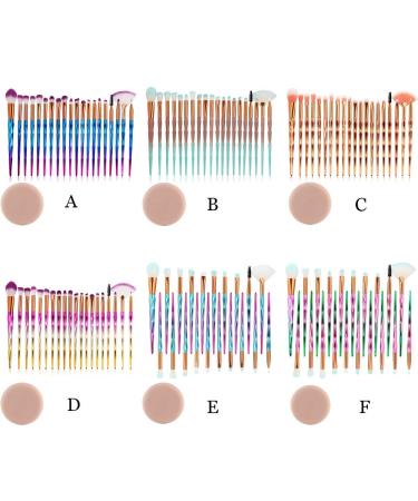 20-Piece Party Makeup Brush Set | Multi-Functional Cosmetics | International Shipping Available - Buy Online on GoSupps.com