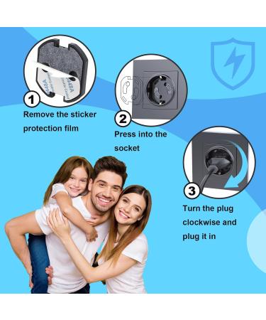 Redtron Socket Fuse with Rotary Mechanism - 20 Child Locking Sockets for Baby Safety | Socket Protection - Black - Buy Online on GoSupps.com
