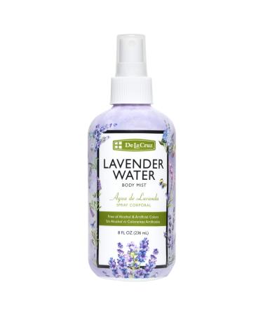 De La Cruz Lavender Water Body Mist - Lavender Spray for Skin and Hair With Pure Lavender Essential Oil 8 fl oz (236 mL)