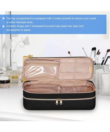 Hair Dryer Travel Bag Double Layer Travel Carrying Organizer Bag Travel Organizer Case with Interior Pockets Portable Dryer Case Hair Dryer Bag for Flat Irons Straighteners Curling Iron - Buy Online on GoSupps.com