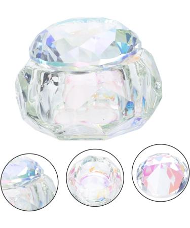 HOMSFOU 1pc Nail Art Crystal Cup Acrylic Liquid Holder Brush Dampen Dish Holder Vitroleros Para Mini Glass Nail Art Cup Manicure Nail Polish Remover Crystal Glass 6x6cm Assorted Color - Buy Online on GoSupps.com
