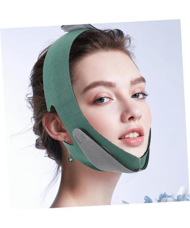 Baluue Face-lifting Tool Belt Beauty Bandage Reusable v Line Belt Slimming Mask Green Spandex - Buy Online on GoSupps.com