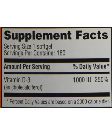 Trader Joe's Vitamin D-3 1000iu 180 Softgels - Natural Supplement for Bone Health | Shop Now - Buy Online on GoSupps.com