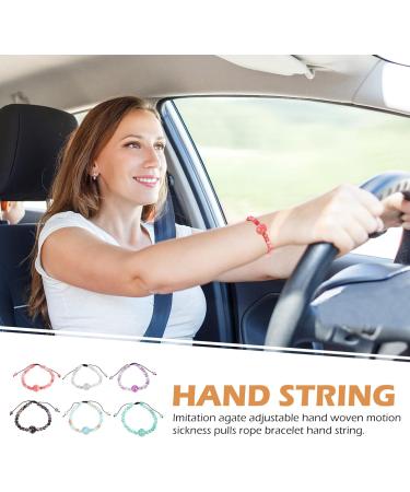 Mipcase Motion Sickness Bracelets 6Pcs - Anti Nausea Wristband for Travel - Adjustable Sea Sickness Bands - Nausea Relief Bracelets - Buy Online on GoSupps.com
