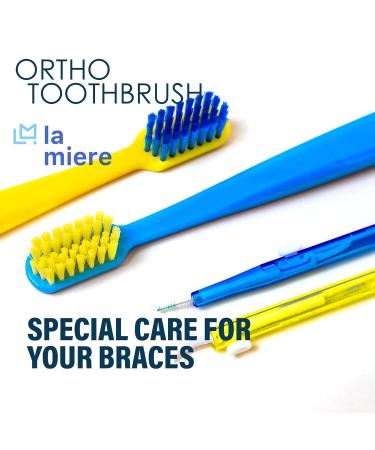 V-Shaped & U-Shaped Orthodontic Toothbrush Set (8 pcs) - Soft Bristle with Telescopic Intertooth Brush | Best for Braces | International Shipping Available - Buy Online on GoSupps.com