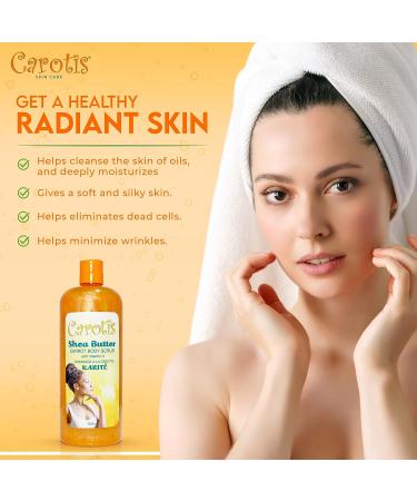 CAROT S Shea Butter Body Wash - 33.8 Fl oz / 1000ml - Revitalizing and Nourishing Skin Treatment - Buy Online on GoSupps.com