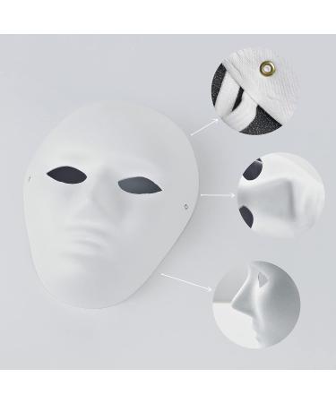 OVISEEN 10 Pack DIY Paper Mache Masks for Mardi Gras & Halloween Parties - White Masquerade Masks (9.45 x 7.28 Inches) - Buy Online on GoSupps.com