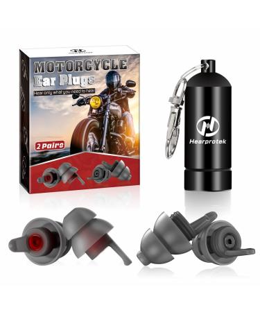Heartrotek earplug motorcycle 2 pairs reusable earplugs to reduce wind noises and ear protection soft motorcycle earplugs for motorcycling tours concerts work travel - Buy Online on GoSupps.com