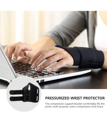 Buy Healifty Two-Way Compression Wrist Brace for Carpal Tunnel - Adjustable Support & Pain Relief - Black Right Hand - Buy Online on GoSupps.com