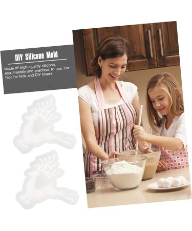 Ciieeo 3 Pcs Christmas Stencils Silicone Molds Candy Mold Xmas Silicone Mold for DIY Cake Mold Chocolate - Buy Online on GoSupps.com