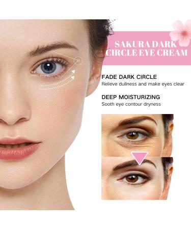 Sakura Dark Circle Eye Cream Eye Cream For Dark Circles And Puffy Eyes Diminishing Deep Wrinkles And Fine Lines Korean Eye Cream Glowing Sakura Pearl Capsules Dark Eye Circle Treatment - Buy Online on GoSupps.com