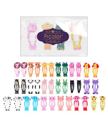 Frcolor Animal Snap Hair Clips | Cute Cartoon Hairpins for Babies Kids & Girls | 34 Pieces International Shipping - Buy Online on GoSupps.com