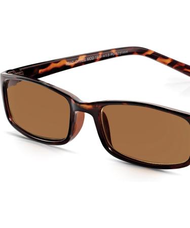 Buy Read Optics Reading Glasses +1 to +3.5 | Prescription & Non-Prescription Tinted Glasses - Rectangular Tort 1-Pack - Buy Online on GoSupps.com