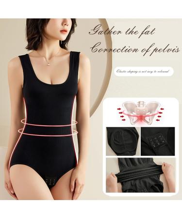 Seamless Shapewear Bodysuit for Women - Belly Control Tank Top Black 3XL | Optimized Body Shaper & Underhetting Spaghetti Strap Camisole - Buy Online on GoSupps.com