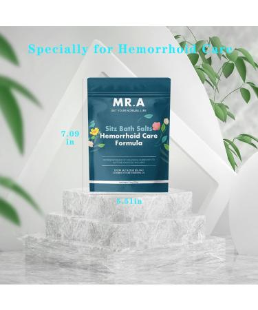 Sitz Bath for Hemorrhoids - Premium 23 Ingredient Epsom & Dead Sea Salt Treatment | Essential Oils & Coconut 11.6 oz | Soothing Relief & Comfort - Buy Online on GoSupps.com