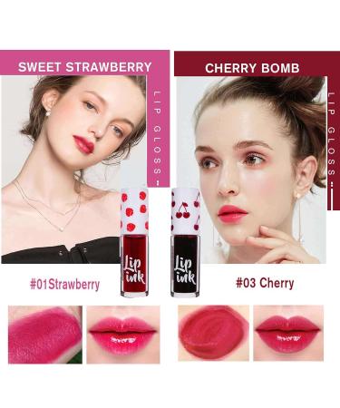 3-Part Liquid Mini Lipstick Set | Glossy Waterproof Lip Stain | Fruity Fragrance | Non-Stick | Moisturizing Makeup Gift - Buy Online on GoSupps.com