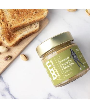 BAM P te Tartiner Prot in e P te Tartiner Sans Gluten 200g Source de Prot ines Id ale pour le Go ter ou Petit-d jeuner Pistache crunchy - Buy Online on GoSupps.com