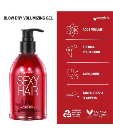 Shop SexyHair Big Blow Dry Volumizing Gel Twin Pack | 72-Hour Humidity Hold | Perfect for All Hair Types | 8.5 fl oz - Buy Online on GoSupps.com