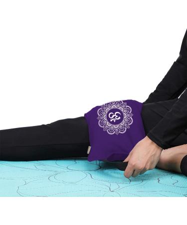 Cotton Yoga Sand Bag - Purple, 7.5 x 17 - Unfilled for Yoga Weights & Resistance Training - Buy Online on GoSupps.com