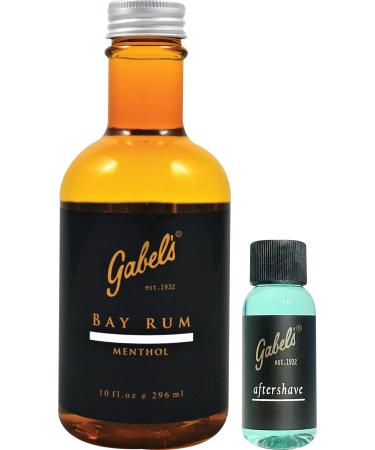 Bay Rum Aftershave with Menthol (10 fl oz) Limited Edition and Lilac Aftershave (1 fl oz) Authentic Direct