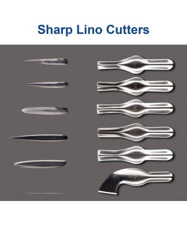 Falling in Art Linoleum Block Cutters - 6 Shaped Lino Cutters for Printmaking - Precision Carvings - Assorted Blades (2 Sets) - Buy Online on GoSupps.com