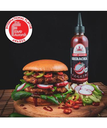 Poppamies Sriracha Hot Sauce - Award-Winning Gluten-Free Lactose-Free Vegan Sauce - 275g | International Flavor Awards 2019 - Buy Online on GoSupps.com