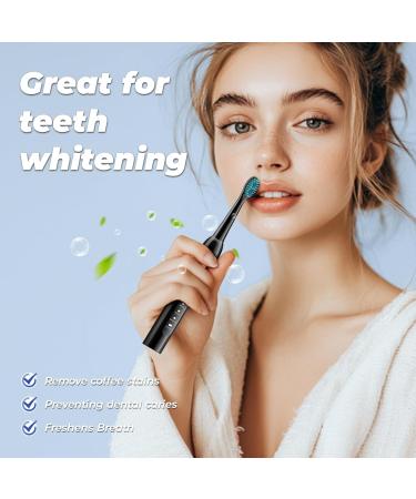 Sonic Electric Toothbrush for Adults - Rechargeable Travel Toothbrush Set USB C 5 Modes 120 Days Battery Life - Buy Online on GoSupps.com