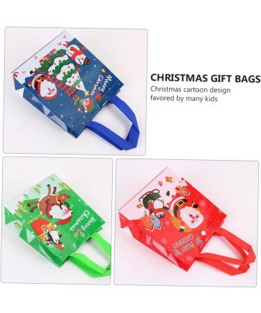 CAXUSD 12pcs Christmas Bag Candy Bags Santa Bags Xmas Candy Bag Non-woven Bags Three-dimensional - Buy Online on GoSupps.com