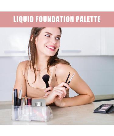 Liquid foundation testing tray for makeup - Color mixing palette for cosmetics highlighting powder - Buy Online on GoSupps.com