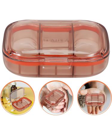 Healeved Travel Organizer Portable Case Medicine Dispenser 3 Compartments Small Case for Pocket Purse Daily Medicine Holder Container Red - Buy Online on GoSupps.com