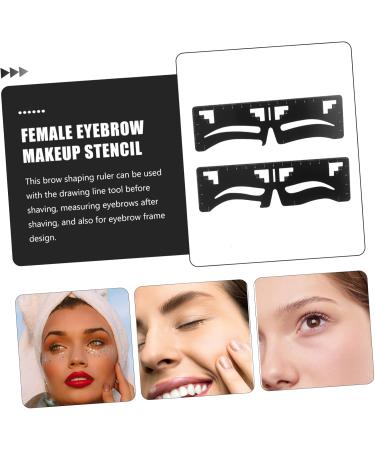NOLITOY 8 Pcs Eyebrow Ruler Eyebrow Auxiliary Ruler Eyebrow Tools Makeupset Eyebrow Shaper Make up Template - Buy Online on GoSupps.com