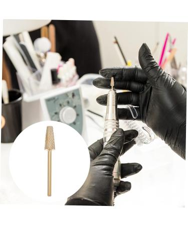Nail Polisher Nail Art Nail Polishing Bits Portable Nail Gel Polishing Head Nail Drill Head Nail File Head Nail File Bits Tool Manicure Tools Tungsten Steel Exfoliating 4x0.5cm golden - Buy Online on GoSupps.com
