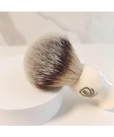 Premium 4 in 1 Shaving Brush Kit for Men - Vegan Brush Sandalwood Soap Stainless Steel Bowl & Stand | Perfect Gift (Ivory White - Buy Online on GoSupps.com