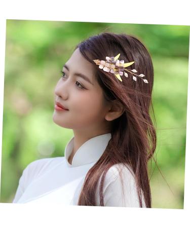 Ipetboom Hair Barrettes Hair Clip Tiara Hair Pin Barrettes for Women Barrettes for Thick Hair Accessories Bride Cheongsam Plastic - Buy Online on GoSupps.com