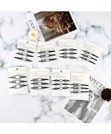 24PCS Hair Clips 8 Styles Hair Grips Hair Pins Hair Styling Accessories Hair Barrette Clips for Women Girls DIY Black - Buy Online on GoSupps.com