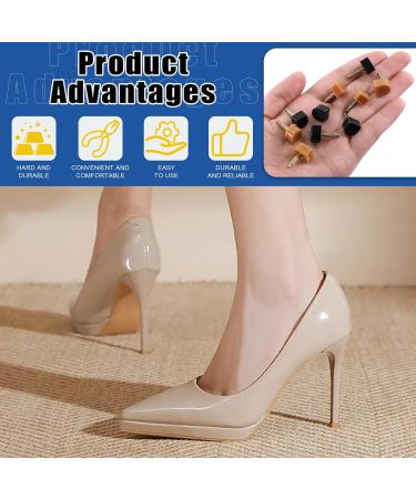 GLARKS High Heel Repair Tips - 30 Pairs 5 Sizes U-Shape Caps for Women s Quadratic Heels | International Shipping - Buy Online on GoSupps.com