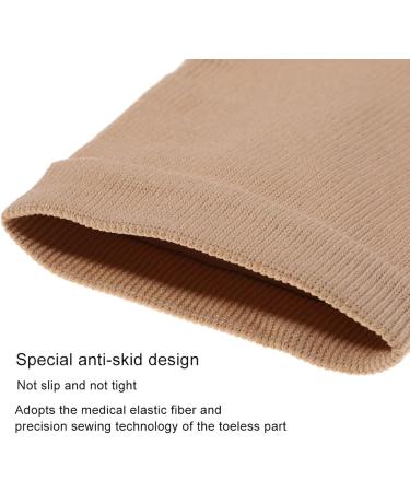 Zipper Compression Socks for Men & Women - Medical Class 2 Open Toe Stockings for Running & Sports - Skin S/M - Buy Online on GoSupps.com