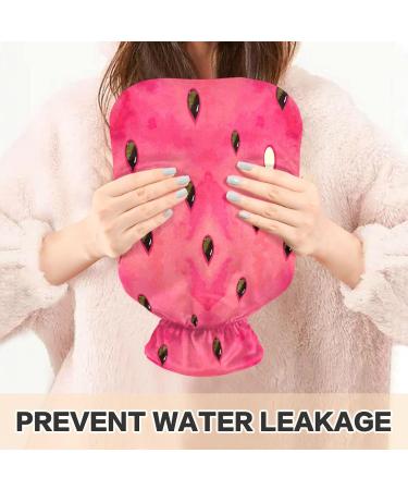 Naanle Watermelon Heat Bottle - 2L Transparent Hot Water Bottle for Bed Hand & Foot Warmer Pain Relief & Cold Therapy | International Shipping - Buy Online on GoSupps.com