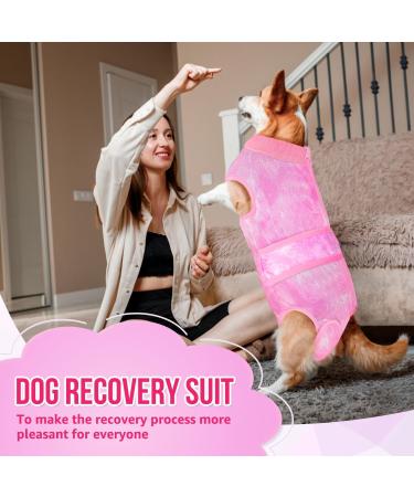 Eyein Dog Surgery Recovery Suit XXL Tie-dye Pink - Abdominal Wound Protector for Female Male Dogs - Prevent Licking Spay Shirt - Zippered Onesie & Cone E-Collar Alternative - Buy Online on GoSupps.com