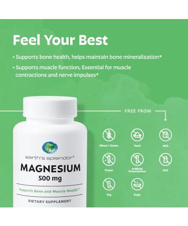 Earth's Splendor Energy + Muscle Support Energy Supplements: Vitamin B12 & Magensium Bundle. Gluten & Wheat Free No Artificial Flavors & Preservative: Helps Metabolism Bone & Muscle Health - Buy Online on GoSupps.com