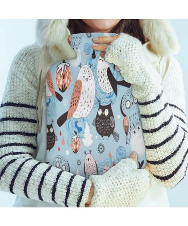 2L Hot Water Bottle | Pain Relief Owl & Strawberry Pattern | PVC Ice & Warm-Up Bags for Menstrual Cramps & Therapy - Buy Online on GoSupps.com