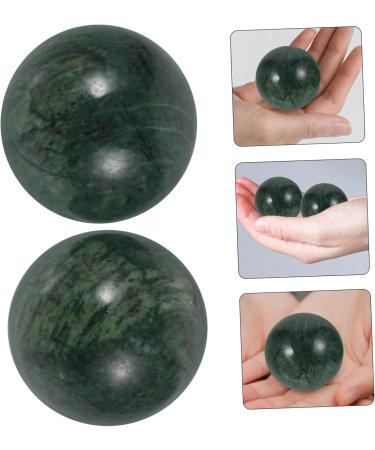 Marmerdo Jade Fitness Handball - Magnetic Baoding Balls for Acupressure & Massage | Silent Marble Chinese Balls (2pcs) - Buy Online on GoSupps.com