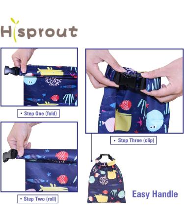 Hisprout Grab and Go Waterproof Reusable Diaper Wet Bag - Polar Bear Design - Buy Online on GoSupps.com