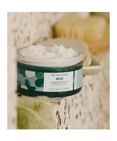 The Body Shop Breathe Whisked Body Polish - Vegan Exfoliant for Tired Skin - Nourish & Awaken - 200ml/7.7oz - International Shipping Available - Buy Online on GoSupps.com
