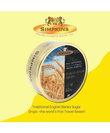 Simpkins Travel Sweet Drops - Old-Fashioned Candy in Travel Tins - Dairy-Free Sweets and Nut Free Hard Candy - Fruit Candy Travel Sweets (Barley Sugar) - Buy Online on GoSupps.com