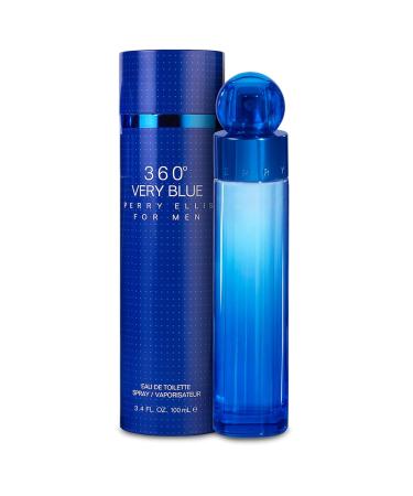 Perry Ellis 360 Very Blue for Men - 3 Pc Gift Set 3.4oz EDT Spray 0.25oz EDT Spray 3oz Shower Gel 6.65 Fl Oz (Pack of 1) - Buy Online on GoSupps.com